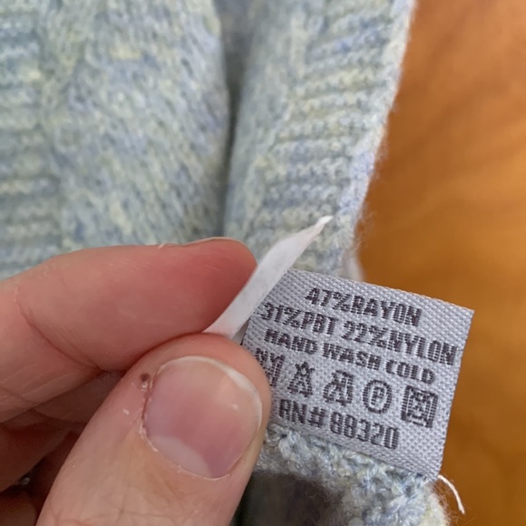 NWT C.C Green/Blue Diamond Weave Soft Scarf - Picture 4 of 5